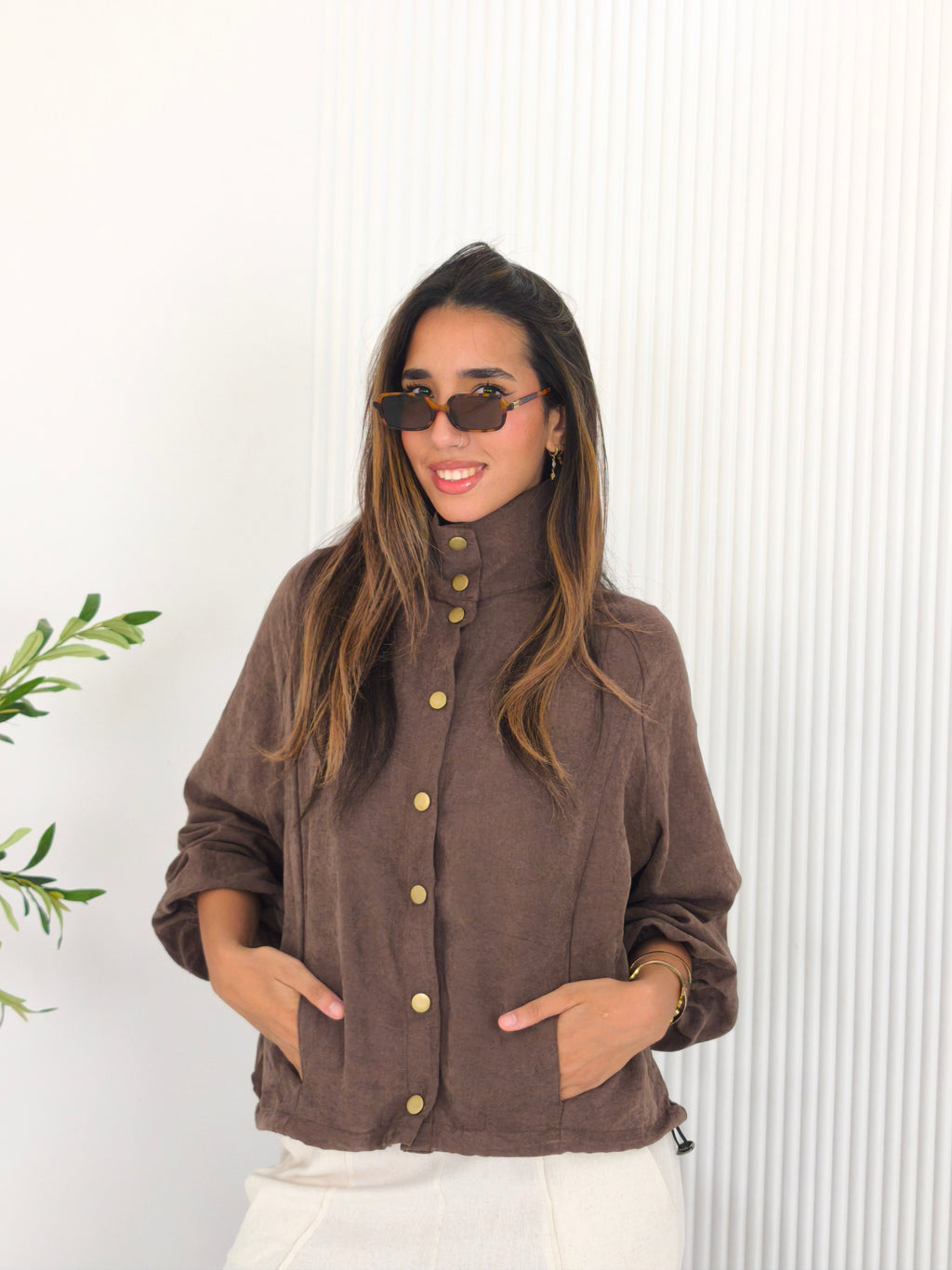Chocolate brown jacket