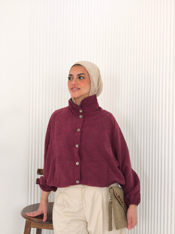 Luna High-Neck Bomber Jacket