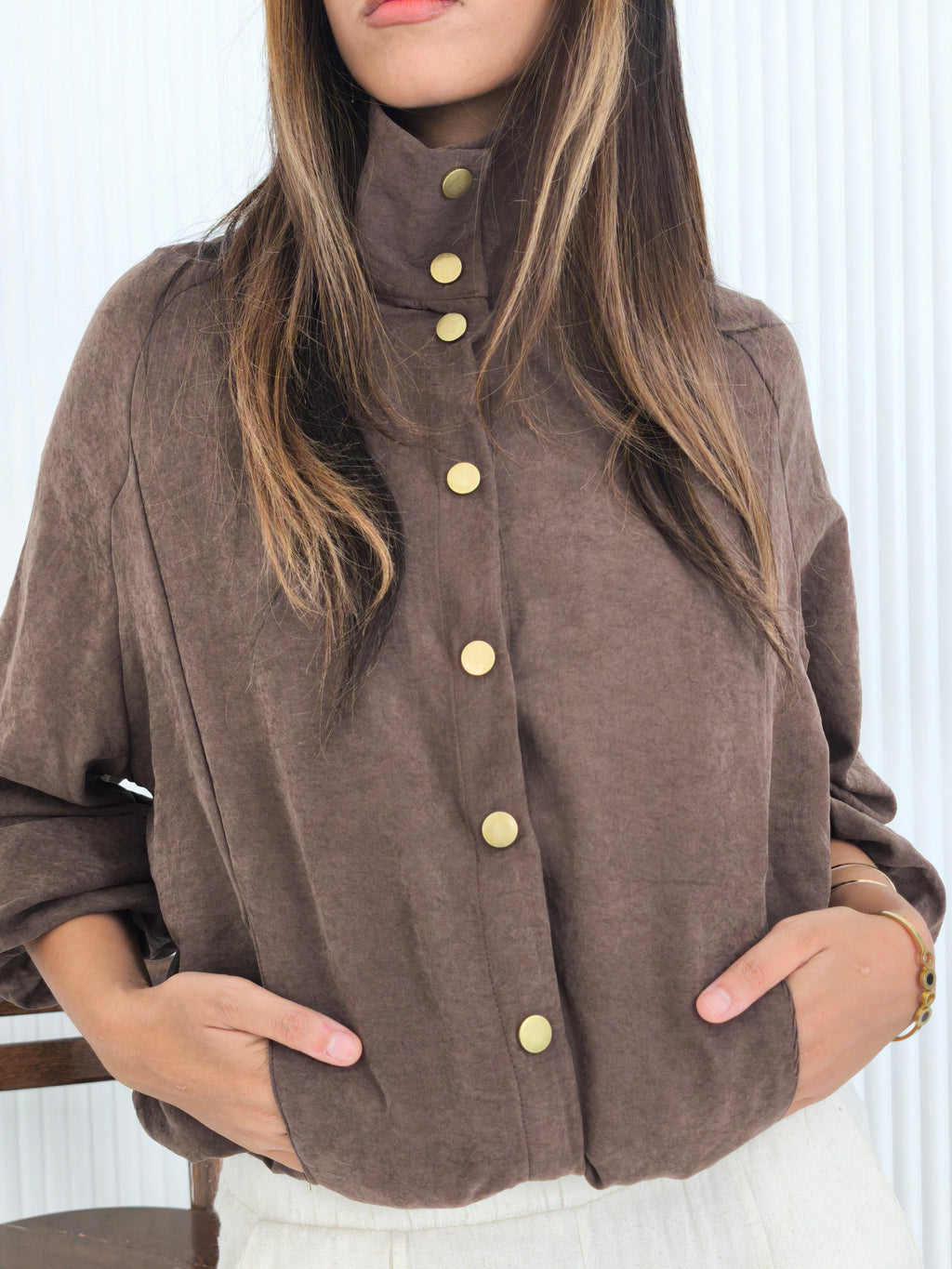 Chocolate brown jacket
