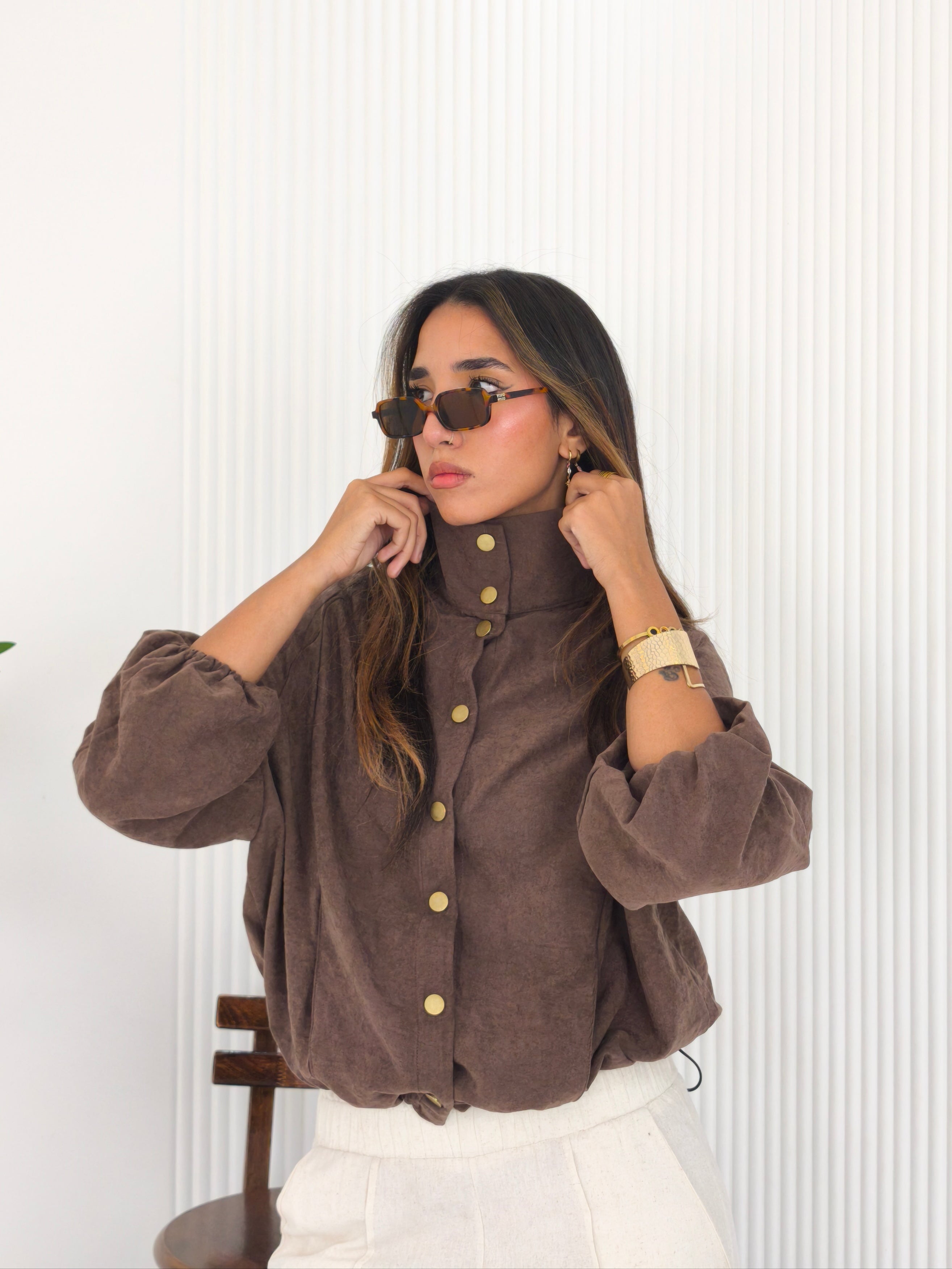 Chocolate brown jacket