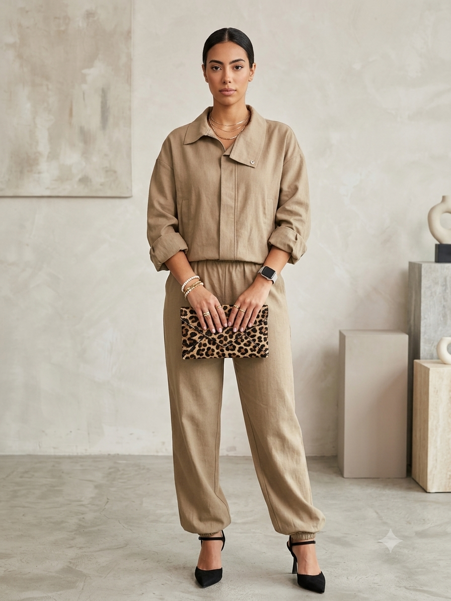 Linen Bomber Jacket