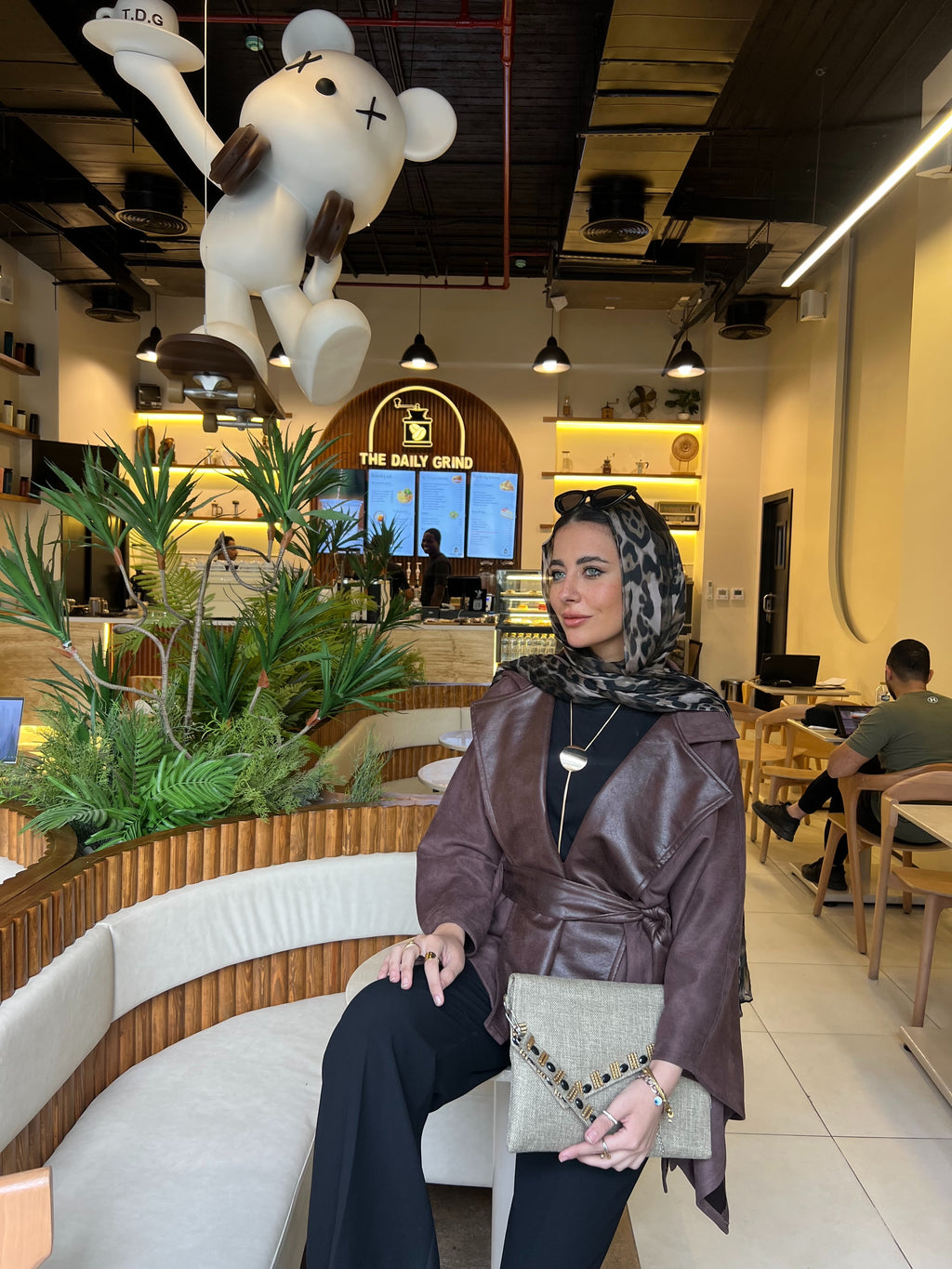 Brown suede leather Jacket