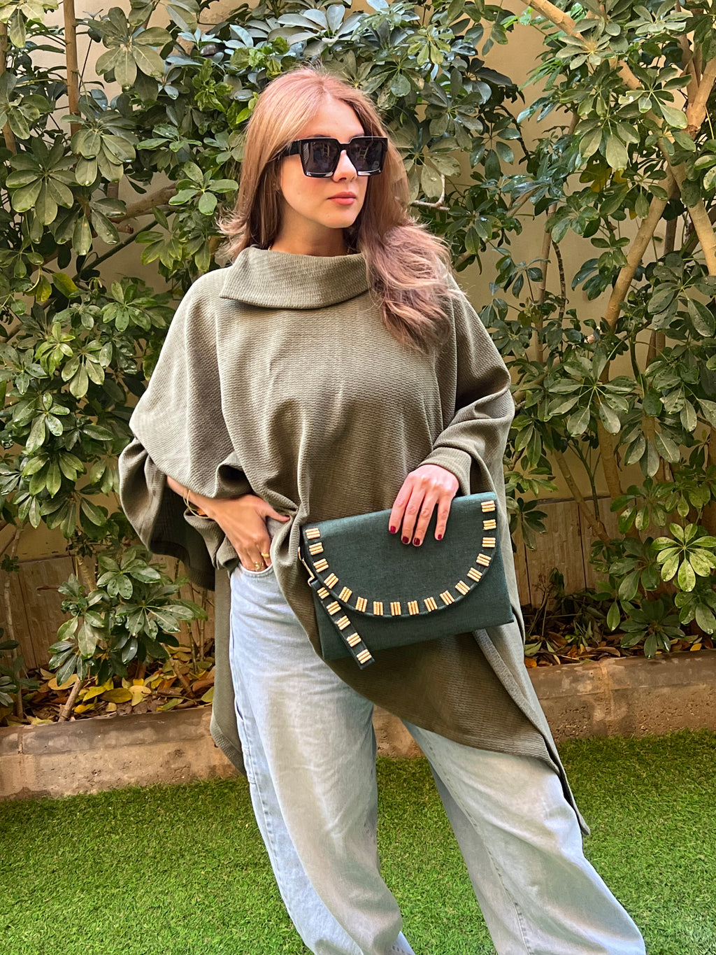 Green Alura Poncho