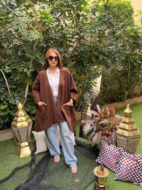Brown Cape with pockets