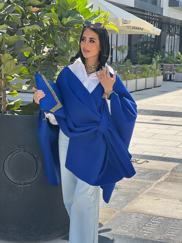 Royal blue cape